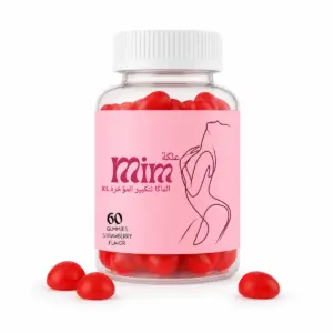 MIM Beauty Maca XL Butt Enhancement Gummies – Strawberry – 60 Count