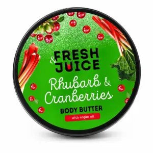 Fresh Juice Body Butter – Rhubarb & Cranberries with Argan Oil