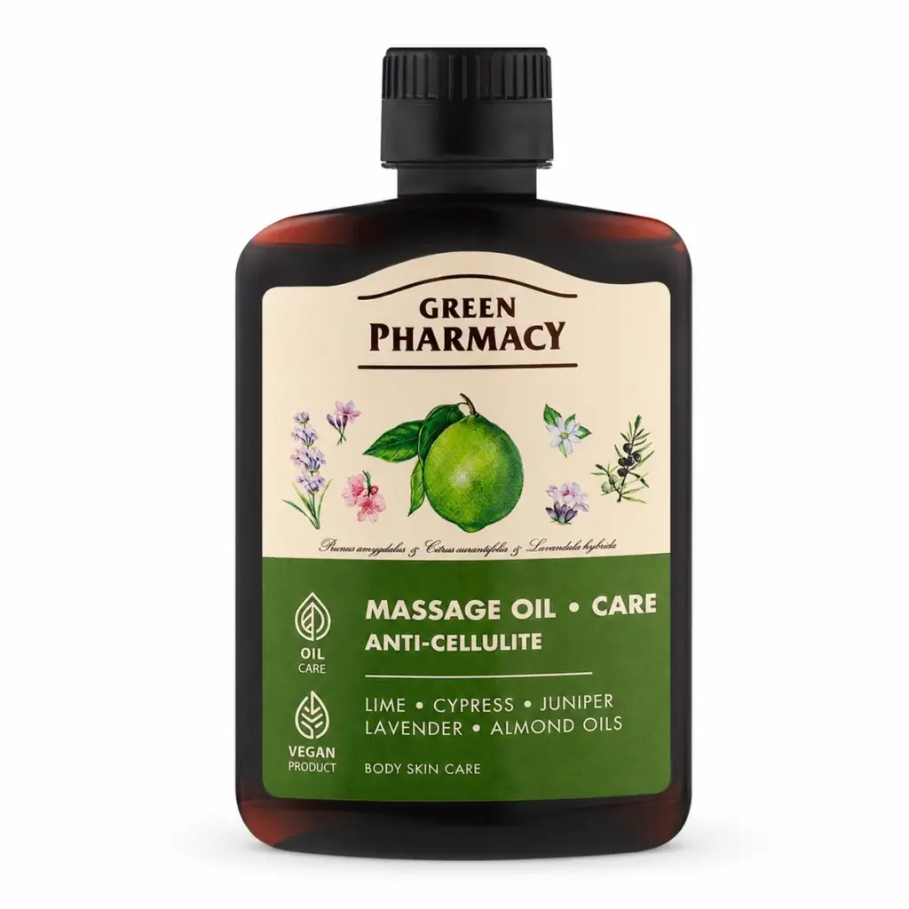 Green Pharmacy Anti-Cellulite Massage Oil – Lime, Citrus & Juniper – 200ml