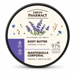 Green Pharmacy Body Butter – Lavender & Flax Oil – 97% Natural