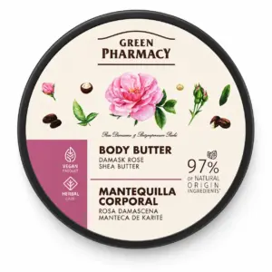 Green Pharmacy Body Butter – Damask Rose & Shea Butter – 97% Natural