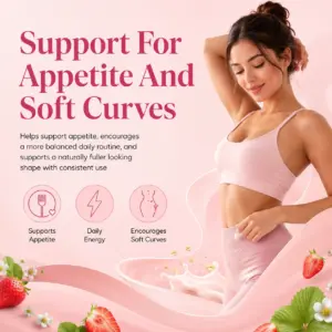 MIM Beauty Weight Gain Gummies for Women – Strawberry – 60 Count