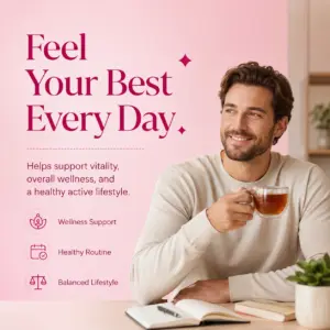 MIM Beauty Men’s Vitality Tea – 12 Herbal Tea Bags