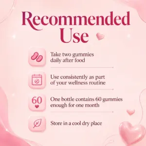 MIM Beauty Women’s Libido Support Gummies – Strawberry – 60 Count