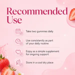 MIM Beauty Weight Gain Gummies for Women – Strawberry – 60 Count