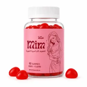 6 × MIM Beauty Period Pain Relief Gummies – Berry – 60 Count