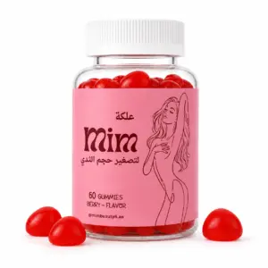 6 × MIM Beauty Breast Reduction Gummies – Berry – 60 Count