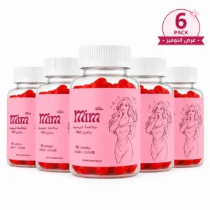 6 × MIM Beauty Anti-Aging NAD+ Booster Gummies – Cherry – 60 Count