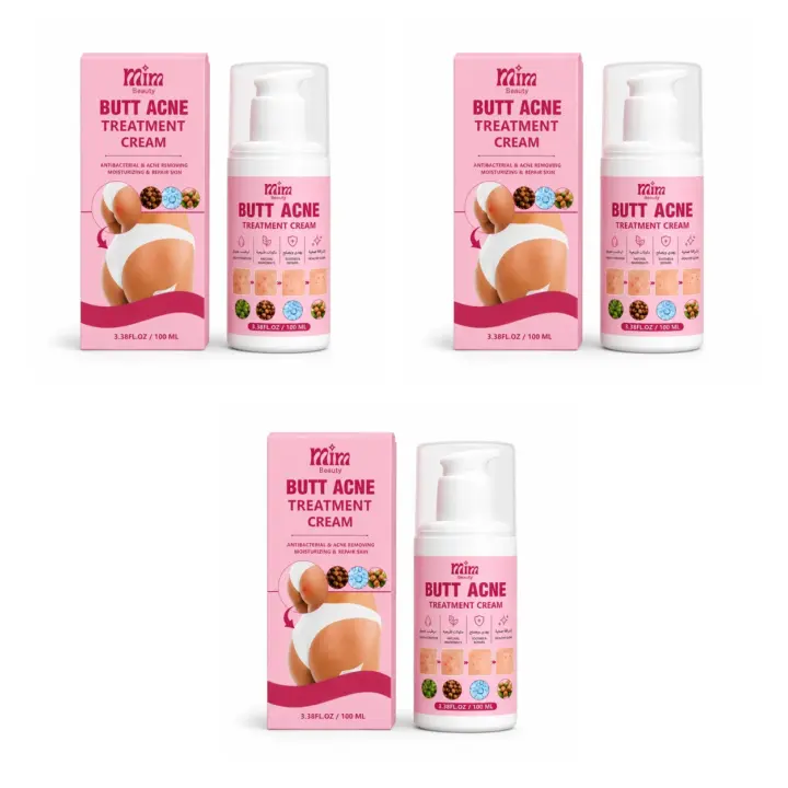 3 × Butt Acne Treatment Cream - 100ml